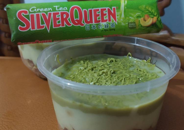 Cara membuat Green Tea Desert Box Sederhana  yang Bikin Ngiler