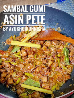 Foto resep Sambal Cumi Asin Pete