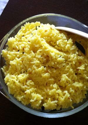 A picture of Lemon Rice.