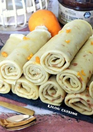 Une photo de Crêpes au zeste d'orange