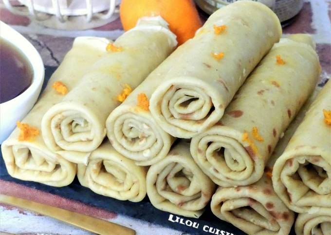 Crêpes au zeste d'orange