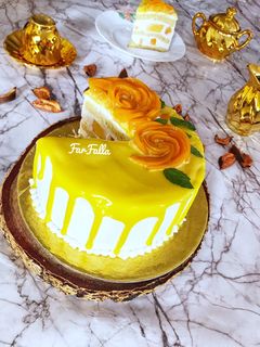 صورة لوصفة تورتة المانجو 💛🧡