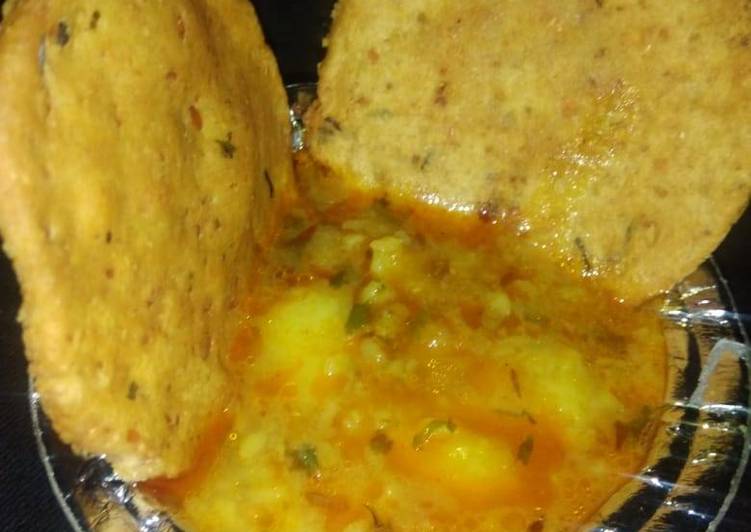 Step-by-Step Guide to Make Favorite Khasta with aloo  sabji