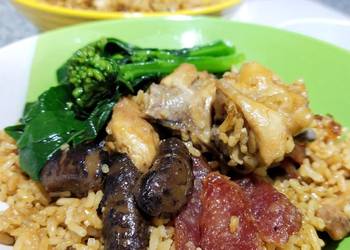 Easiest Way to Cook Appetizing Claypot Chicken Rice by Rice Cooker