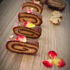 A picture of Walnuts Filled Biscuits Swiss Rolls.