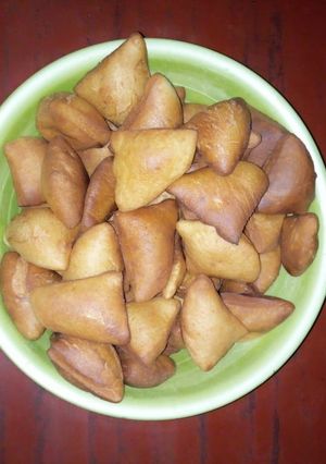 A picture of Coconut maandazi# mycreativesoftmaandazirecipecontest#4weeks#.