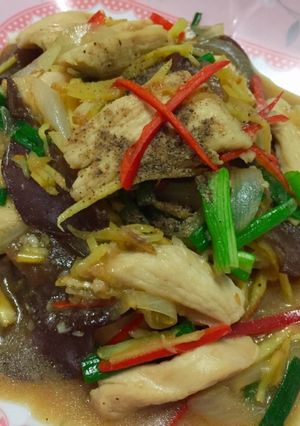 รูปของ ไก่ผัดขิง