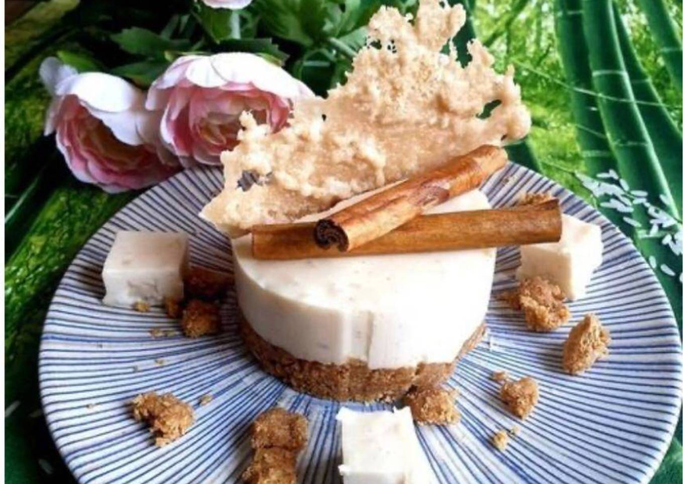 Cheesecake de arroz con leche (receta de aprovechamiento)