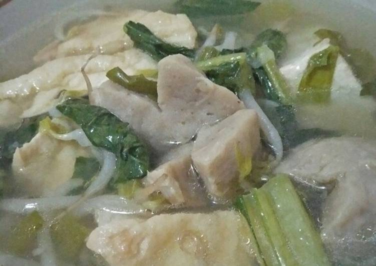 Tahu bakso sayur bening