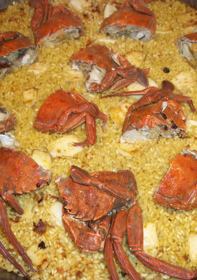 Una foto de Paella de nécoras