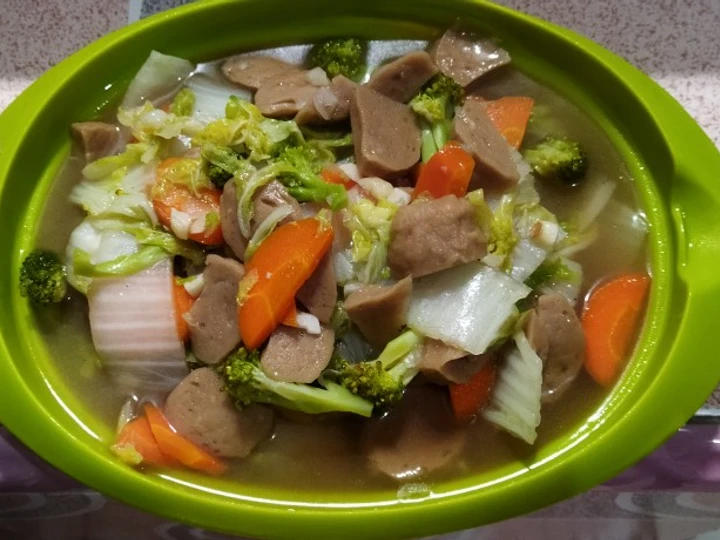 Langkah Mudah untuk Menyiapkan Resep Capcay bakso umma AR yang Lezat Anti Ribet, Bikin Ngiler