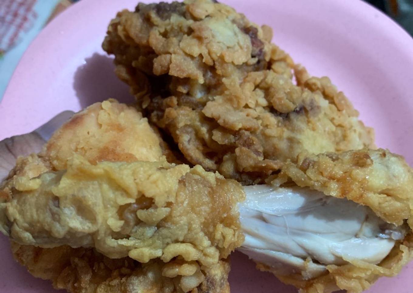 Ayam Goreng tepung ala Kentucky istimewa racikan sendiri๐๐๐