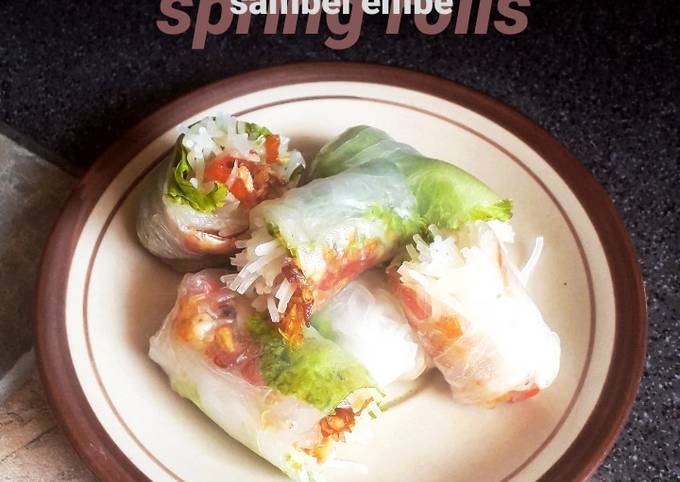 Recook = Sambel Embe Spring Rolls