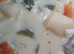 Una foto de Caldo de papa