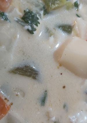 Una foto de Caldo de papa