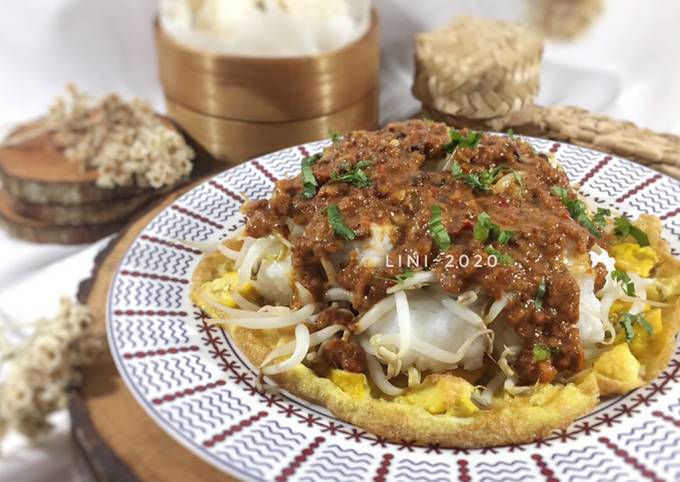 Tahu telur bumbu kacang - makanan tempo doeloe