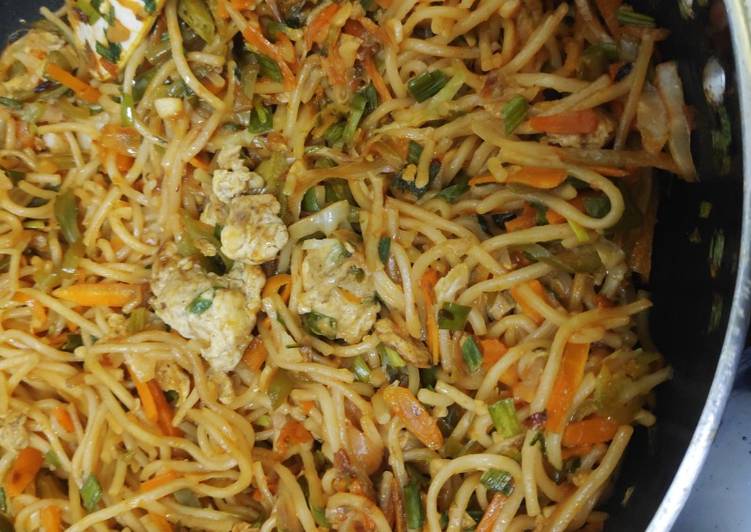 Recipe of Homemade Chicken hakka noodles