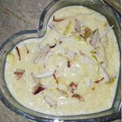 Zafrani kheer A picture of Zafrani kheer.