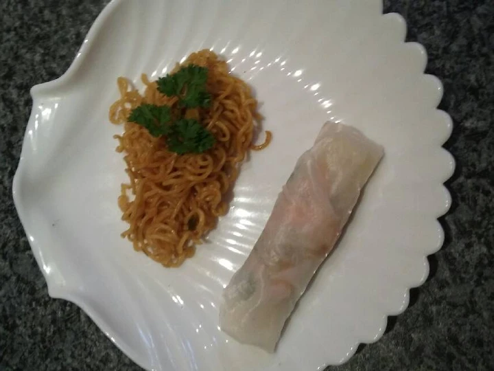 Easy Steps to Prepare|Recipe} Almost authentic spring rolls with thai baked soba noodles Anti-Fail