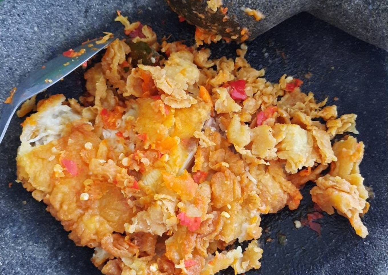 Ayam Geprek daun jeruk