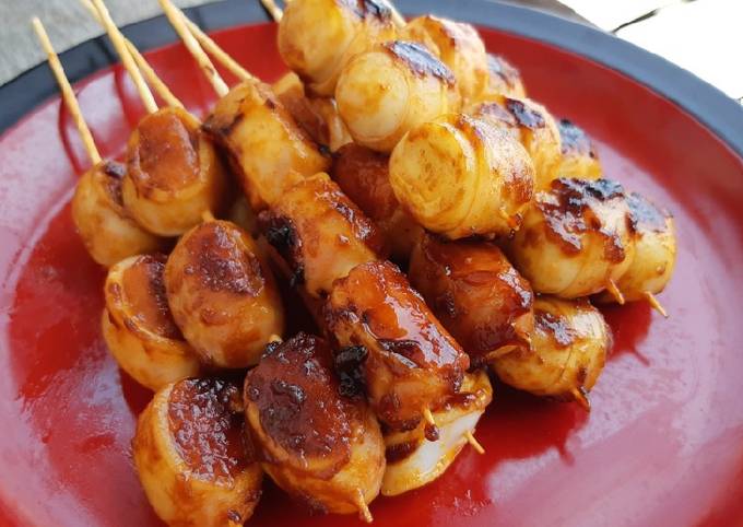 Resep Cumi sosis/Cumi telur puyuh bakar, Lezat Sekali