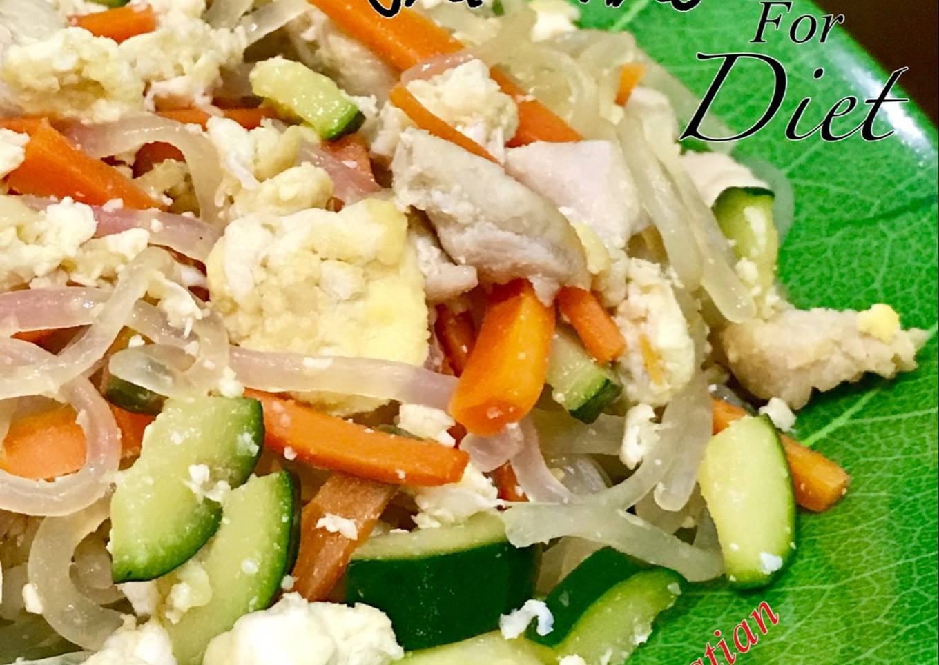 Simple Japchae 잡채 (For diet)-keto
