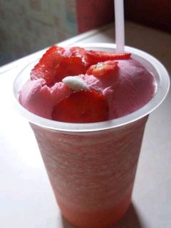 Foto resep Strawberry juice with ice cream strawberry