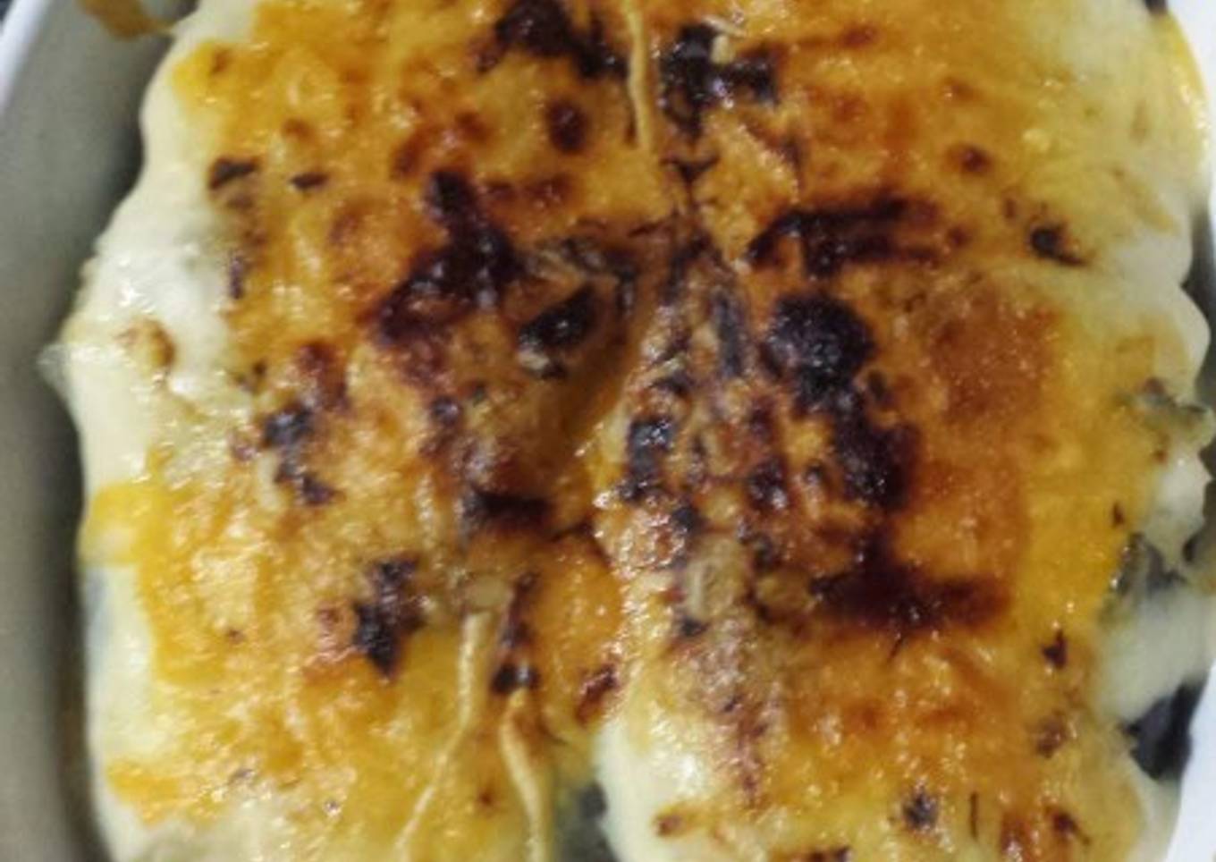 Berenjenas rellenas en el micro