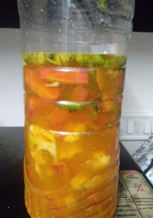 A picture of Veg Pickle without oil.