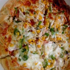 A picture of Plaited pizza.