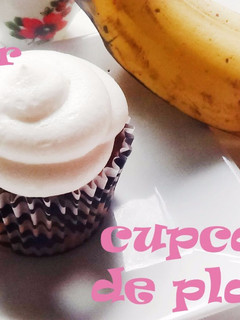 Una foto de Cupcakes de plátano