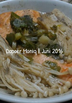 Foto resep 18.Tim Salmon dan Jamur Enoki, Sehat, Super Lezat, Cepat Buatnya
