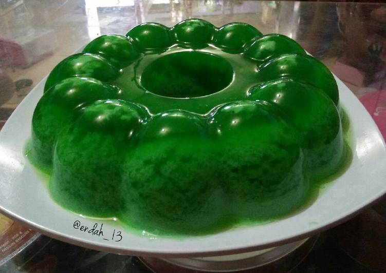 Bahan Puding Ijo Lumut | Cara Membuat Puding Ijo Lumut Yang Lezat