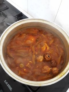عکسی از دستور خورشت بامیه