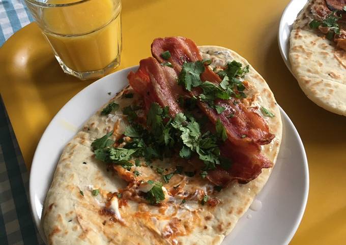 Recipe of Award-winning Dishoom Bacon Naan Rolls