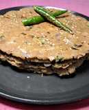 Jowar flour spring onion paratha (millate)