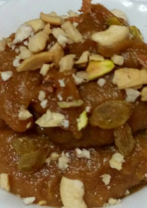 A picture of Apple halwa.
