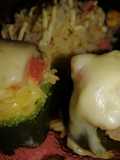 Flor de morrones rellenas