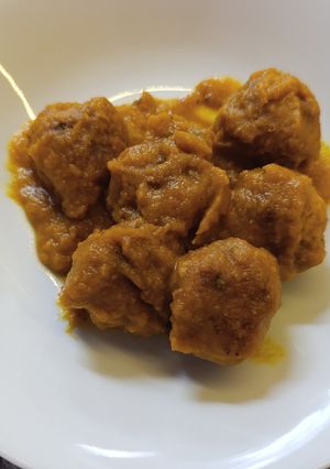 Una foto de Albóndigas en salsa de verduras