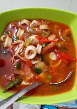Foto resep Cumi Asam manis Rumahan bahan mudah didapat