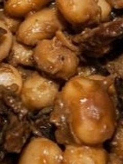 Una foto de Ensalada de alubias con setas