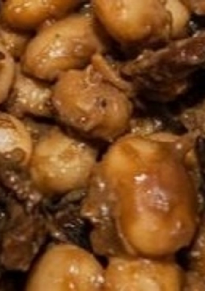 Una foto de Ensalada de alubias con setas