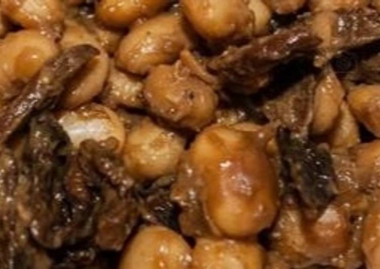 Ensalada de alubias con setas