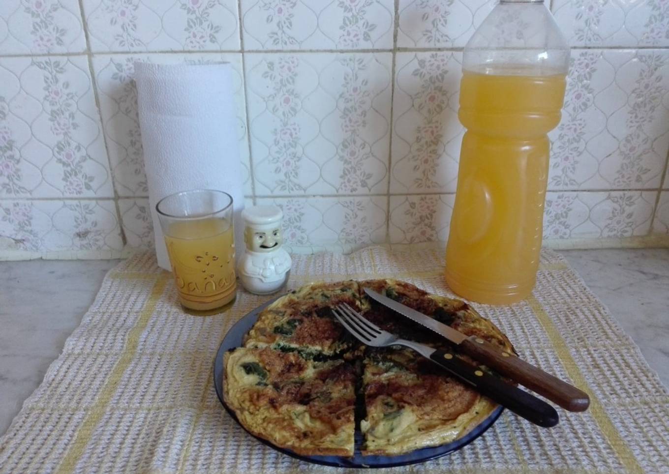 Tortilla/Omelette con acelga "Recetas de papá"