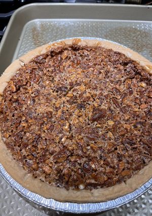 A picture of Cinnamon Pecan Pie.
