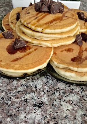 صورة لوصفة بان كيك 😋😋
