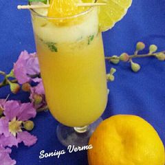 A picture of Sunny Orange,Sweet lime Margarita.