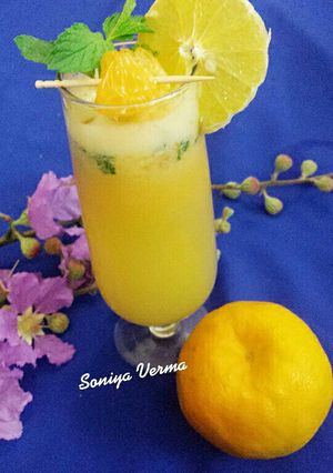 A picture of Sunny Orange,Sweet lime Margarita.