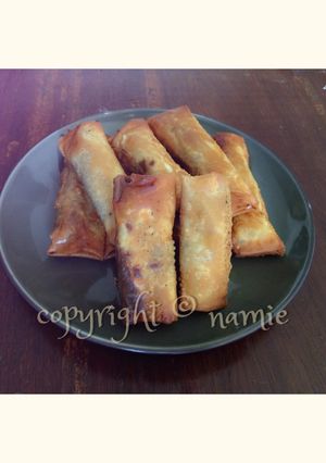 Foto resep Lumpia pisang coklat keju