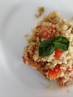 Foto di Cuos cous al pesto e pomodorini